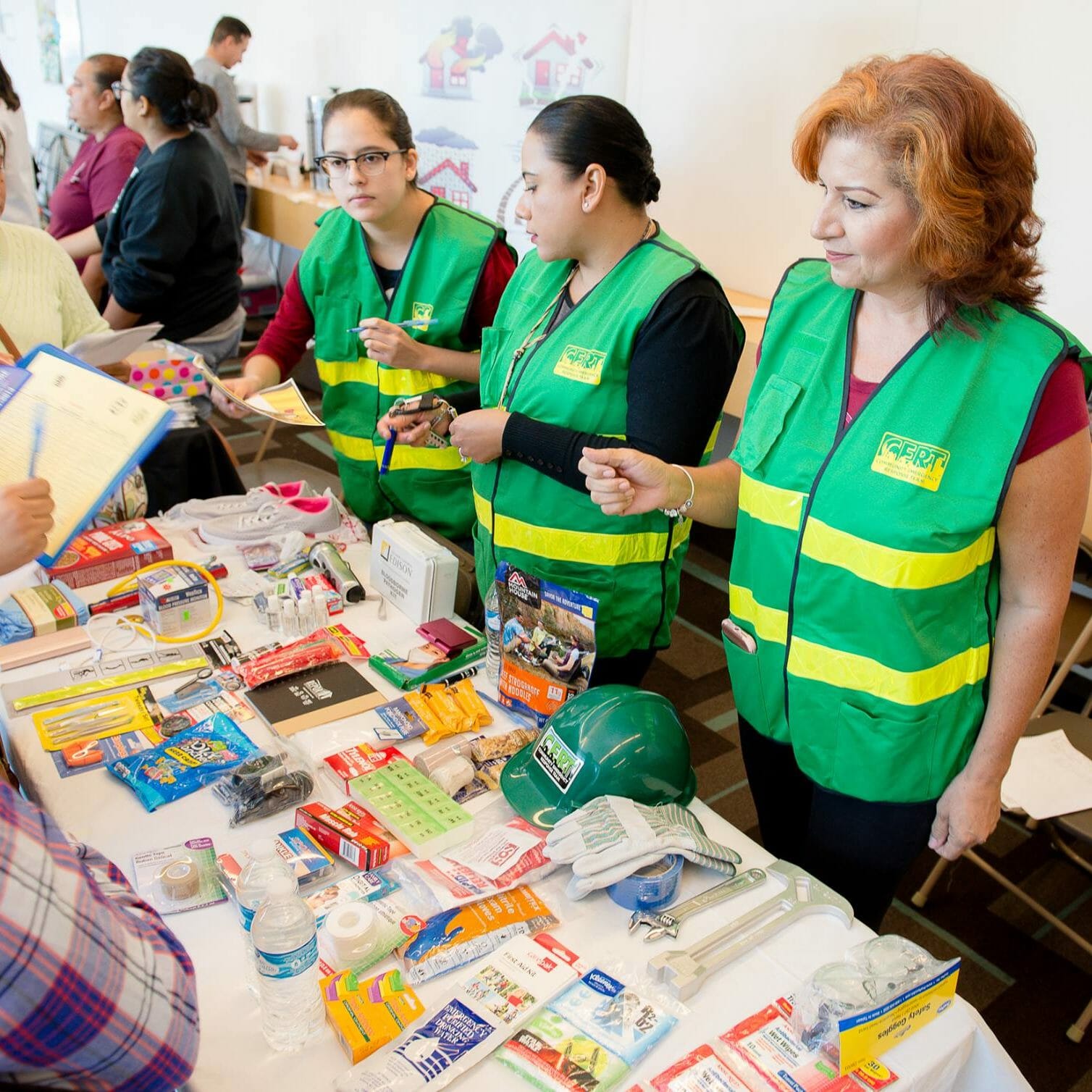 Students in academy setting