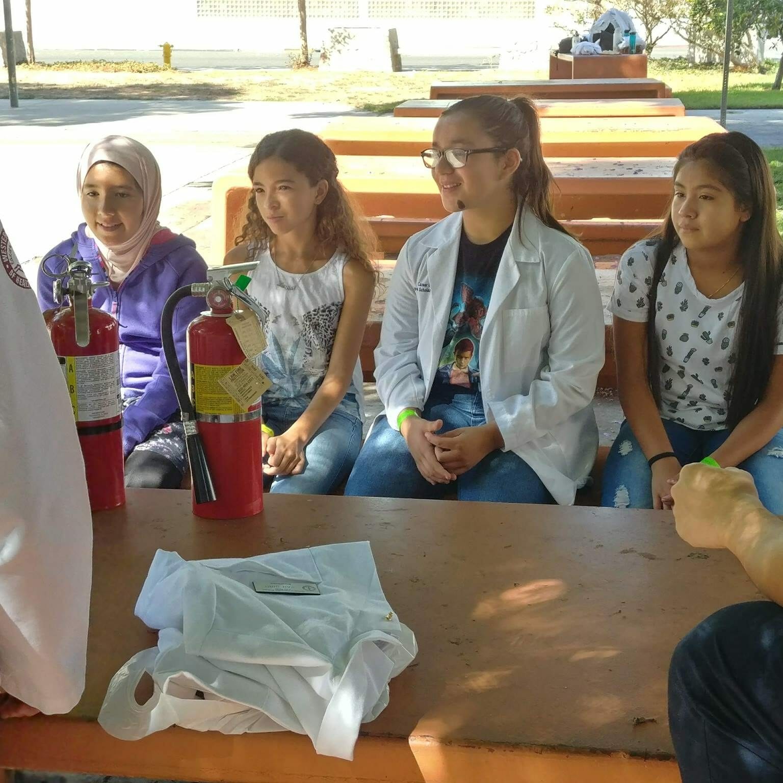 Students in academy setting