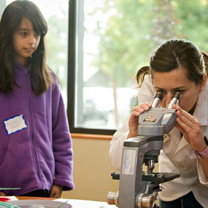 Students in academy setting