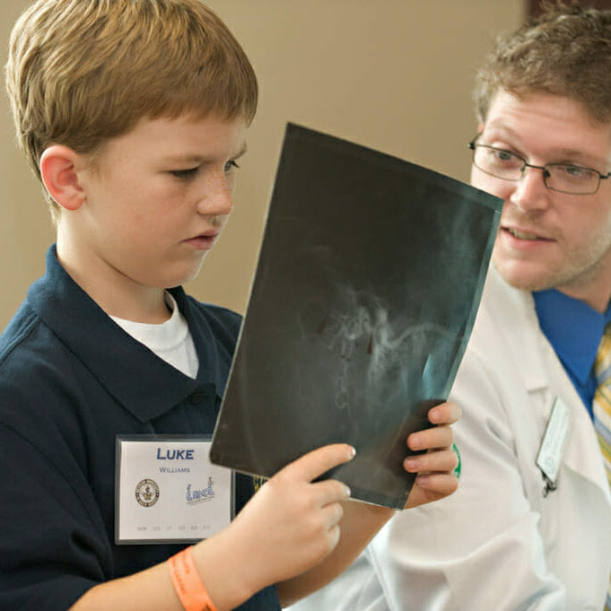 Students in academy setting